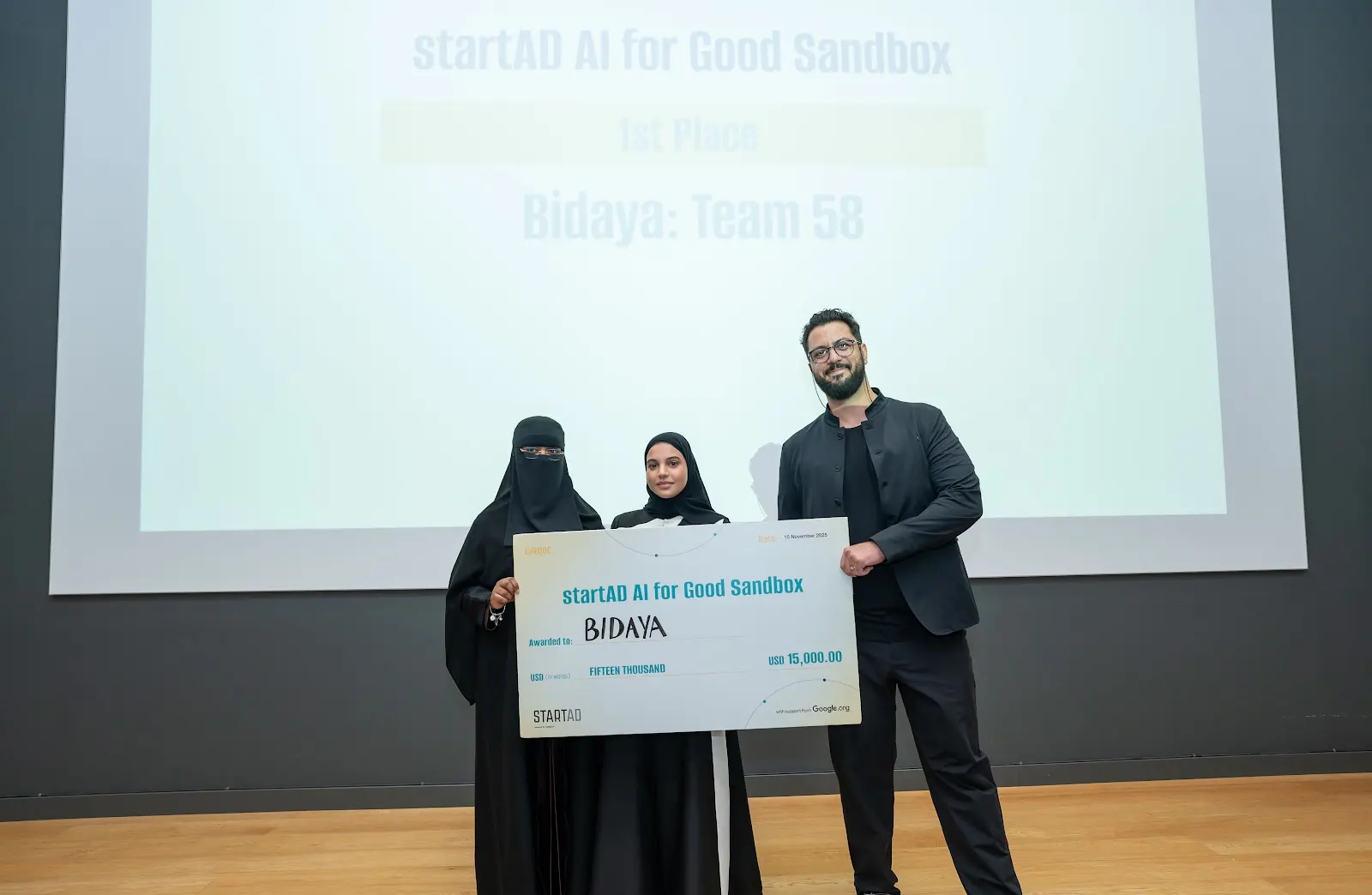startAD AI for Good Grant Award USD15k - Bidaya